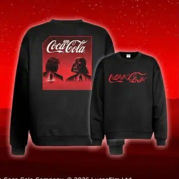 코카콜라 스타 워즈 맨투맨 스카이워커&다스 베이더