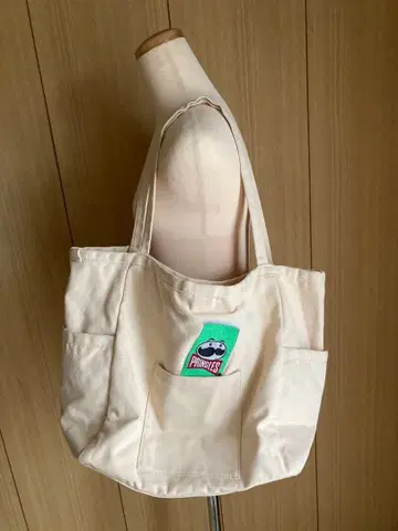 프링글스 토트백 아이보리 ear PAPILLONNER