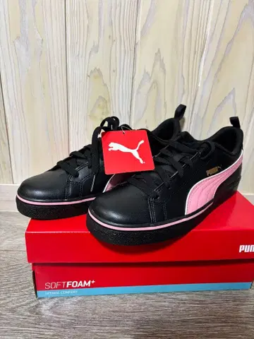 PUMA 블랙스니커즈 소프트폼+