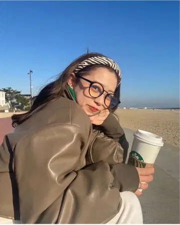 볼륨 슬리브 베이지 퀼팅 자켓