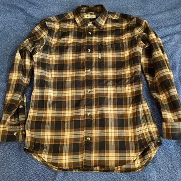 Foxfire XL 긴팔 셔츠 브라운 계열 체크