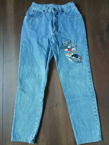 구제 의류 emmanuel schott 도널드 덕 자수 데님