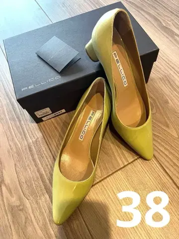 PELLICO 로우힐 펌프스 옐로우 그린