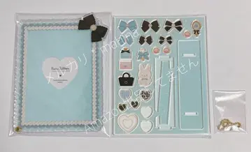 후쿠야 루루리본 아크릴 프레임 라이트 블루 스카이블루 토끼 레이스