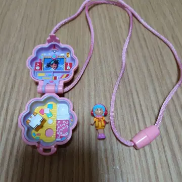 엔젤 포켓 로켓 펜던트 플라워 핑크 뮤직 룸