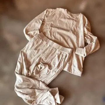 베이지 룸웨어 세트 M 사이즈