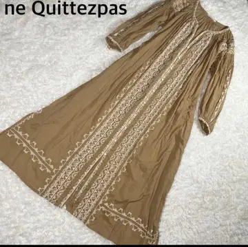 누키테파 ne Quittez pas 자수 롱 원피스