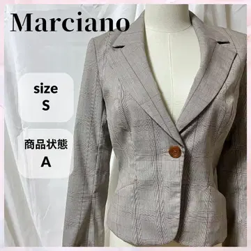 [ 새상품급 ] Marciano 자켓 오렌지 체크 S 사이즈
