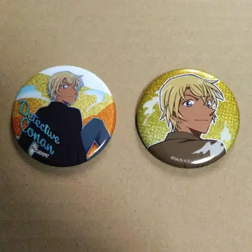 명탐정 코난 점프 글리터 크랙 세븐 한정판 캔뱃지 아무로 토오루