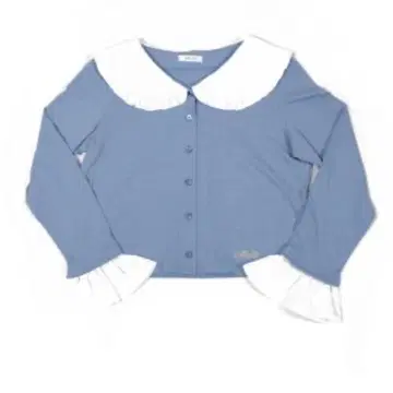 미사용 새상품 MILK 티 파티 가디건 블루 tea party