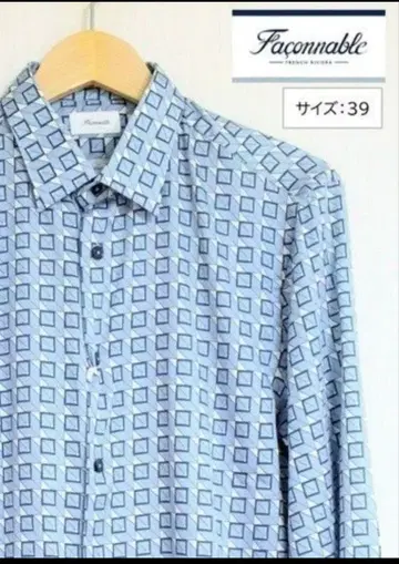 Faconnable 긴팔 셔츠 사이즈 39