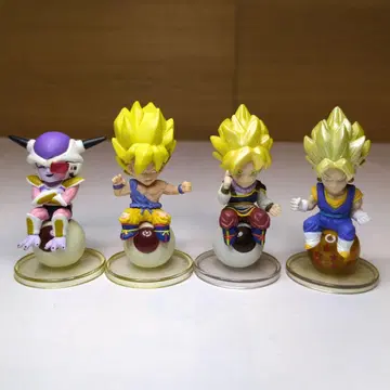 드래곤볼 캐릭터 푸치 손오공 2종 & 프리저 & 초 베지트 4개 세트