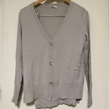 마레라 MARELLA 가디건 그레이지 얇은 소재 긴팔 세탁 가능 L