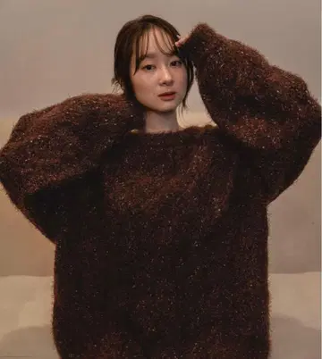 mideal mix color cable tunic