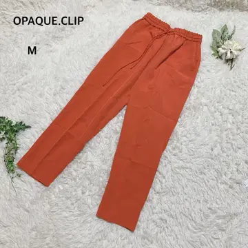오파크 클립 팬츠 캐주얼 허리밴딩 M 비타민 컬러