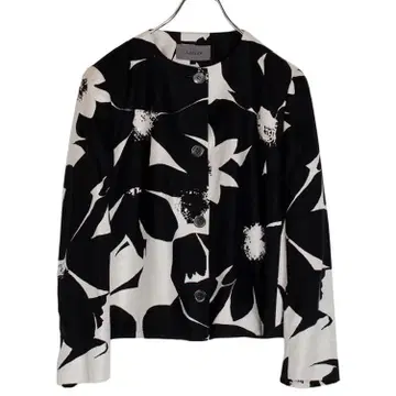 예거 JAEGER 올 패턴 노카라 자켓 실크 모노톤 10