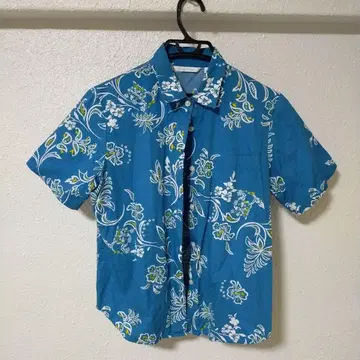 Shisa Wear 꽃무늬 반팔 셔츠 L 사이즈