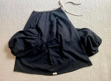 핸드메이드 작가 sopo 소매 뽕긋 블라우스 블랙