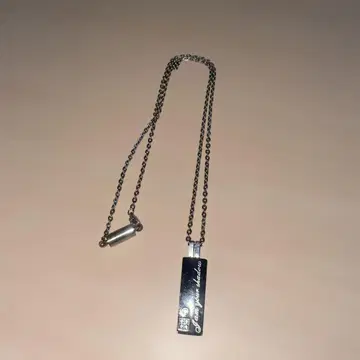 실버 하트 모티브 목걸이