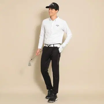 캘러웨이 니트 트윌 조거 골프 팬츠 블랙 XL LL