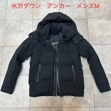 미즈사와 다운 앵커 남성용 M 사이즈 다운 자켓 블랙