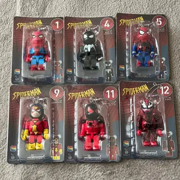 베어브릭 스파이더맨 해피 복권 6체 세트