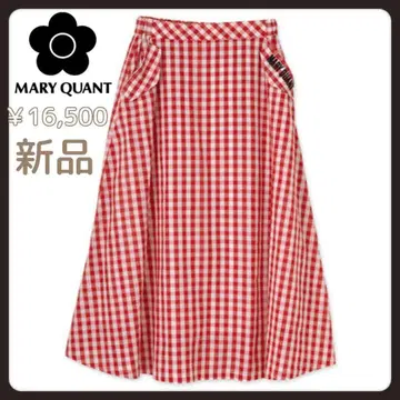 [택 포함 새상품] 마리퀀트 마리쿠와 체크 롱 스커트 M