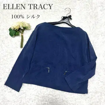 ELLEN TRACY 엘렌 트레이시 실크 100% SILK 티셔츠