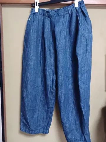 quatre feuilles 본탄 린넨 데님 팬츠