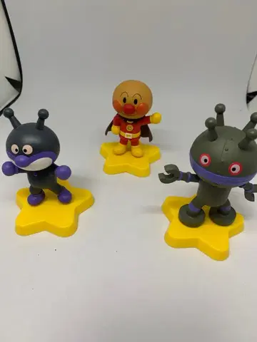 호빵맨 뮤지엄 한정판 피규어 호빵맨 세균맨 다다단