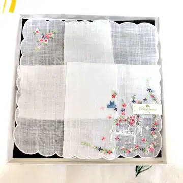 블루밍 수제 자수 손수건