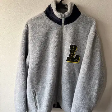 LACOSTE 그레이 플리스 자켓 US L