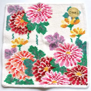 [ 새상품 미사용 ] FEILER 페이러 타월 손수건 지베르니 화이트