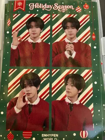 ENHYPEN world 팝업 홀리데이 구매 혜택 4컷 제이크