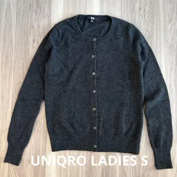 UNIQRO 캐시미어 니트 크루넥 가디건 S