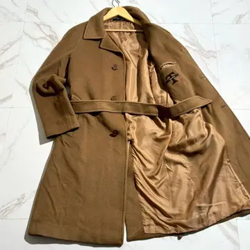 딸리아또레 캐시미어 100% 체스터 코트 LARS 카멜 벨트 48