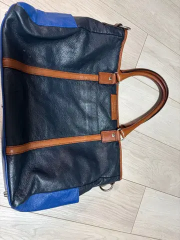 ultima Tokyo 네이비/파랑 가죽 토트백