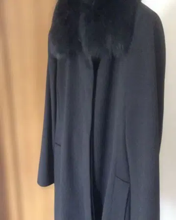 퍼 달린 블랙 롱 코트 M 23구