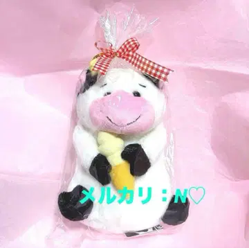 코이와이 농장 한정판 소프트 소 봉제 인형 빅 사이즈 소프트 크림