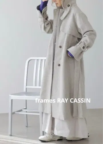 frames RAY CASSIN 울 라이크 스탠드 카라 플랩 코트
