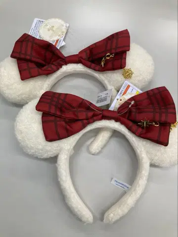 디즈니 크리스마스 2025 릴린린 머리띠 2개 미사용 새상품