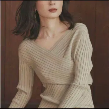 anuans 카슈쿨 리브 니트 원피스