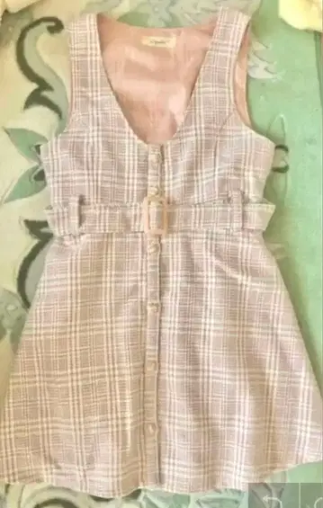 트위드 핑크 원피스 가을/겨울