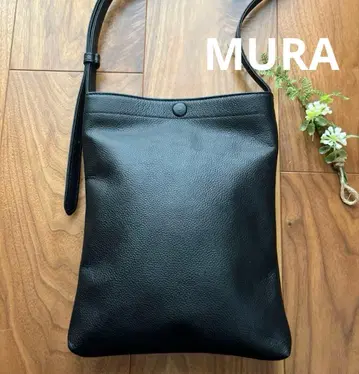 MURA 가죽 숄더백 블랙 사코슈