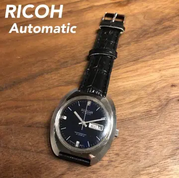 [ RICOH ] 오토매틱 네이비 다이얼 자동 와인딩 리코