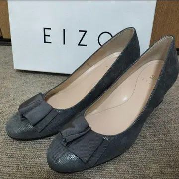 [ 미사용 새상품 ] EIZO 그레이 리본 포함 하이힐