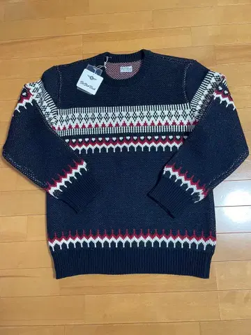 FLAT HEAD 노르딕 무늬 스웨터 38 사이즈