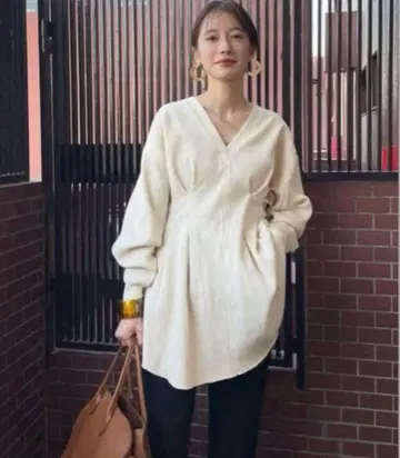 CLANE / SHAPE LINE HEAVY RIB TOPS 클라네