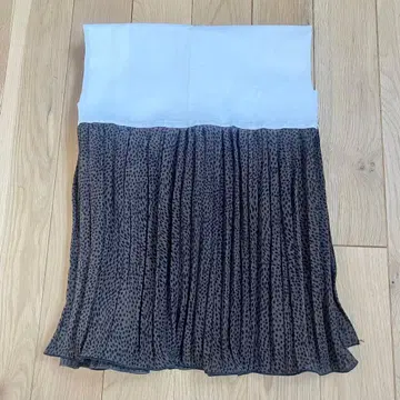 플리츠 밑단 기모노 레오파드