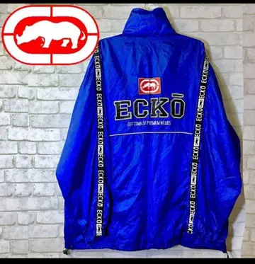 ECKO 파랑 나일론 자켓 풀 집업